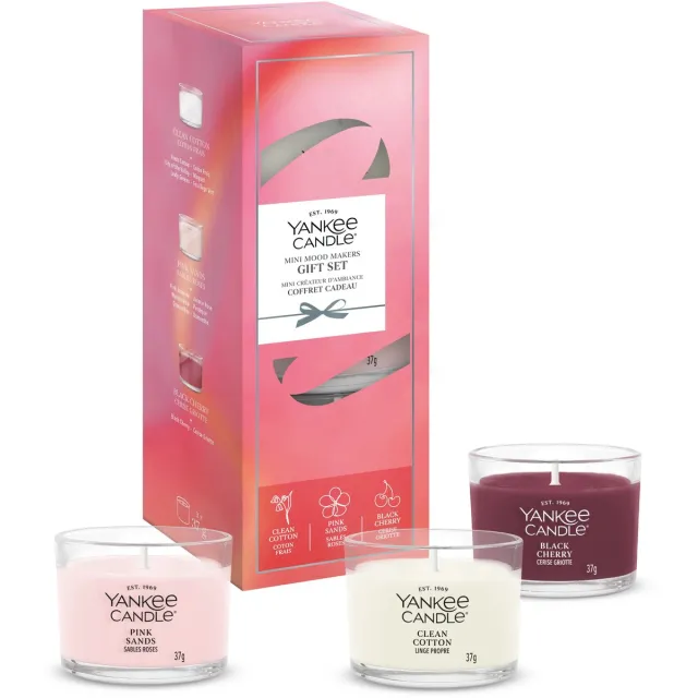 Yankee Candle 3 Mini Filled Votive Gift Set - Cadeauset Roze