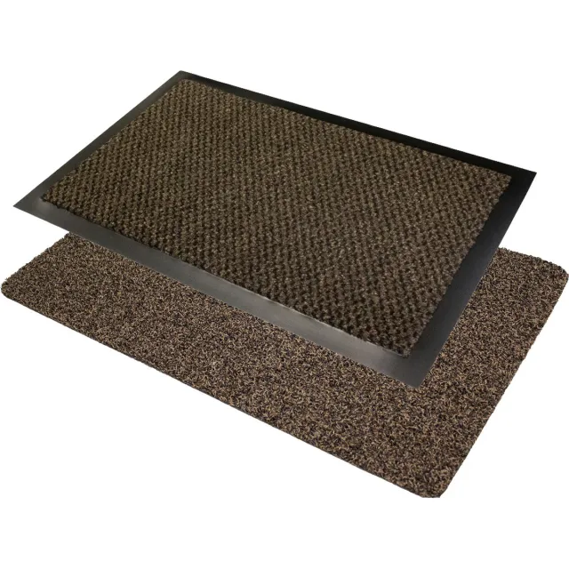 Studio M Voordeelpak deurmatten 2 stuks - Deurmat buiten OUTDOOR + Droogloopmat binnen OPTICLEAN - deurmat bruin