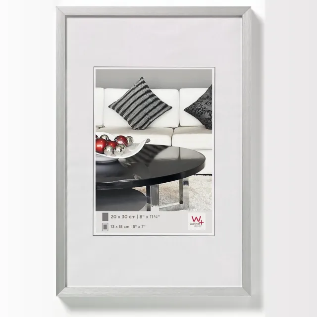 Walther Chair - Fotolijst - Fotoformaat 70x100 cm - zilver