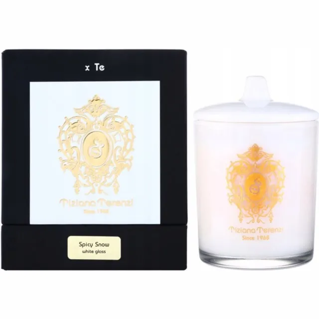 Tiziana Terenzi Spicy Snow Geurkaars 170g - Luxe en Ontspanning White