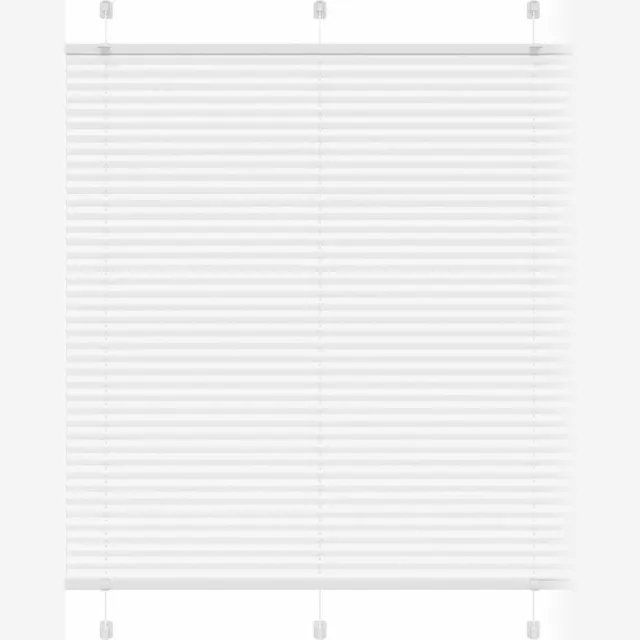 vidaXL Plissé - rolgordijn - 115x100cm - stofbreedte - 114,4cm - polyester - wit