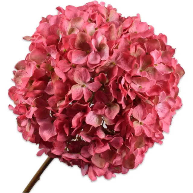 Silk-ka Kunstbloem-Zijde Hortensia Steel Roze 79 cm