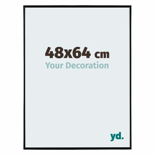 yd. Your Decoration - Fotolijst 48x64 cm - Kunststof - Zwart Hoogglans - Evry
