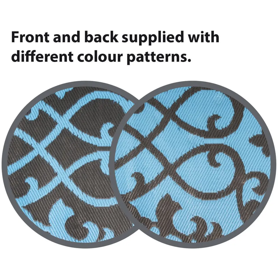 Bo-Camp Chill mat Lounge azure (270x200 cm) (270x200 cm) blauw, foto 3