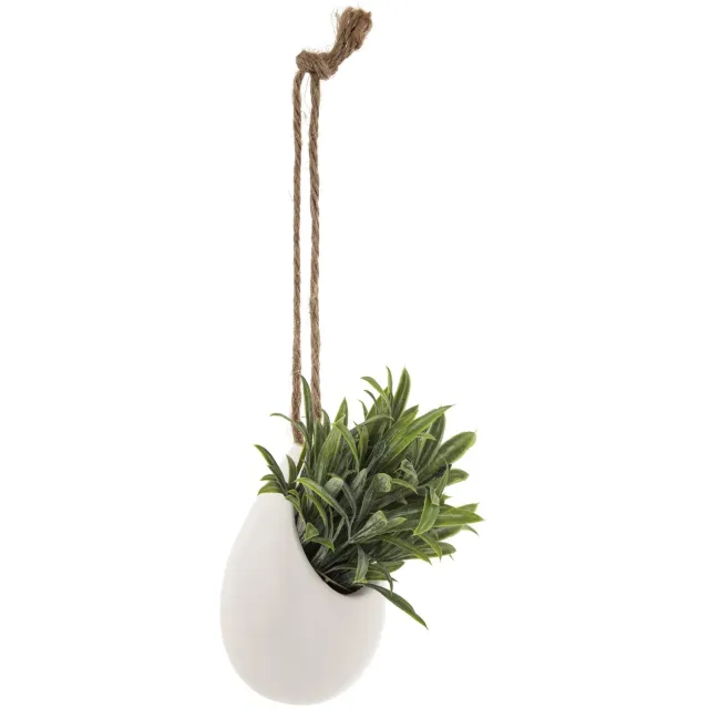 Atmosphera Kunstbloemen in pot, hangend aan jutekoord, 13 cm Multicolor