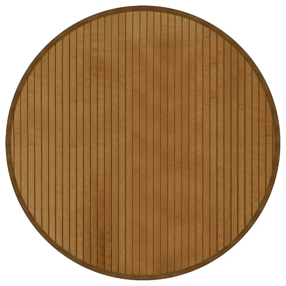 vidaXL Vloerkleed rond 60 cm bamboe bruin, foto 3