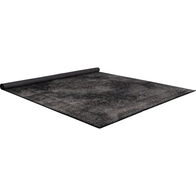 Dutchbone Rugged Vloerkleed Black 170X240 - Zwart
