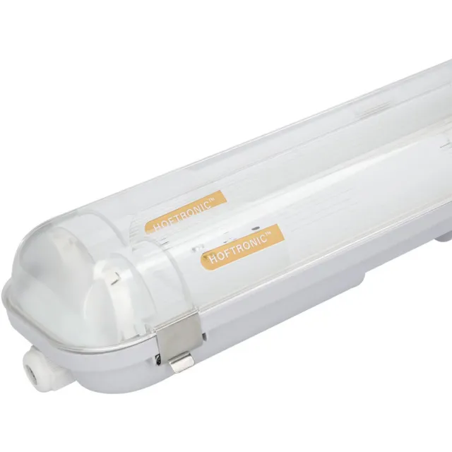 HOFTRONIC Eco Bright LED TL armatuur 120cm Dubbel - T8 G13 Incl. LED TL buizen - 6500K daglicht wit licht - 25 Watt 4000 Lumen (160lm/W) - IP65 Waterdicht