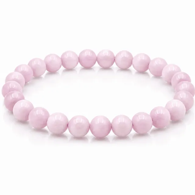 BERK Edelsteen Armband Kunziet 8 mm Zwart