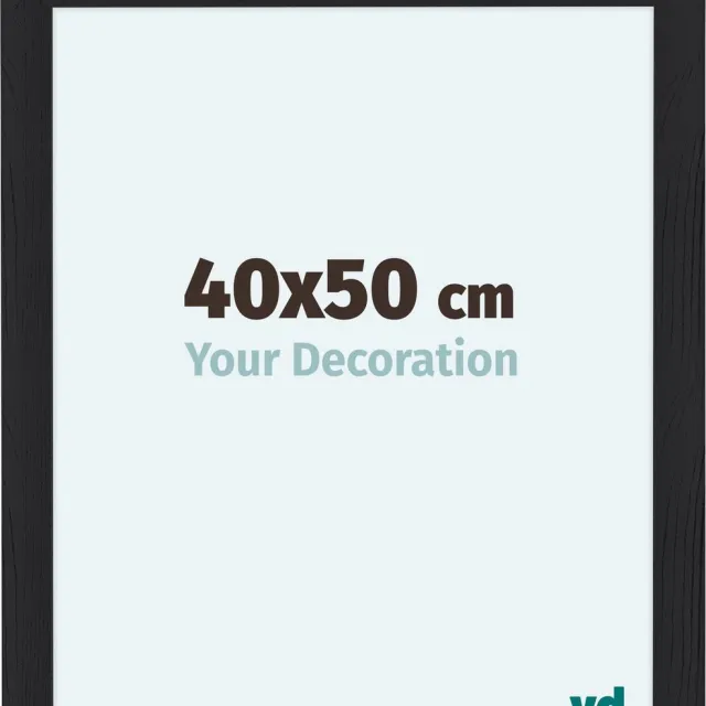 yd. Your Decoration - Fotolijst 40x50 cm - MDF - Zwart Houtnerf - Como