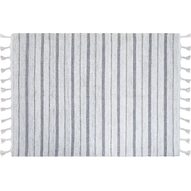 Beliani BADEMLI - Vloerkleed - Gebroken wit - 160 x 230 cm - Synthetisch