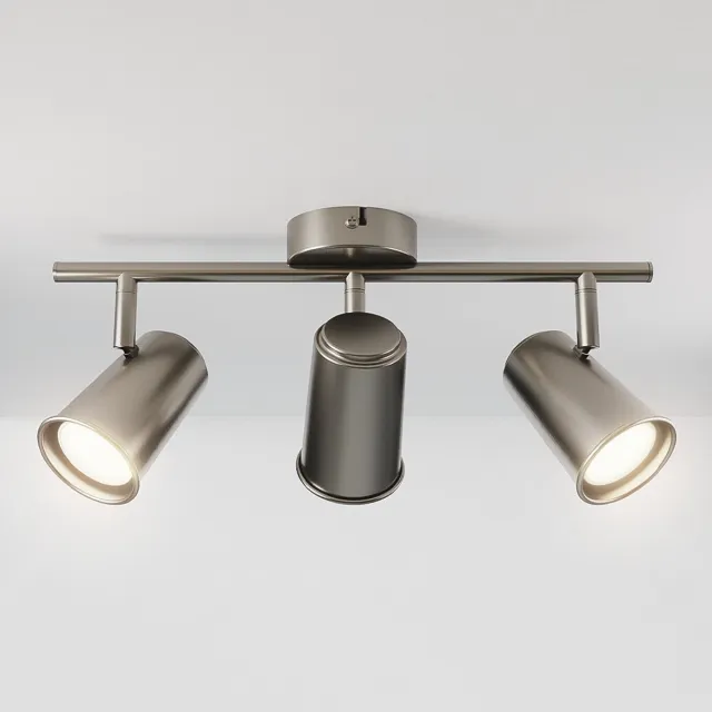 HOFTRONIC Riga LED Plafondspot 3 Lichts GU10 4000K Neutraal wit - RVS - Spotje - Opbouwspot L474mm - Modern - Plafondlamp Woonkamer, Slaapkamer, Gang, Keuken