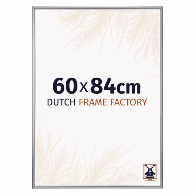 Dutch Frame Factory Fotolijst 60x84 cm - Kunststof - Zilver Hoogglans - Angers