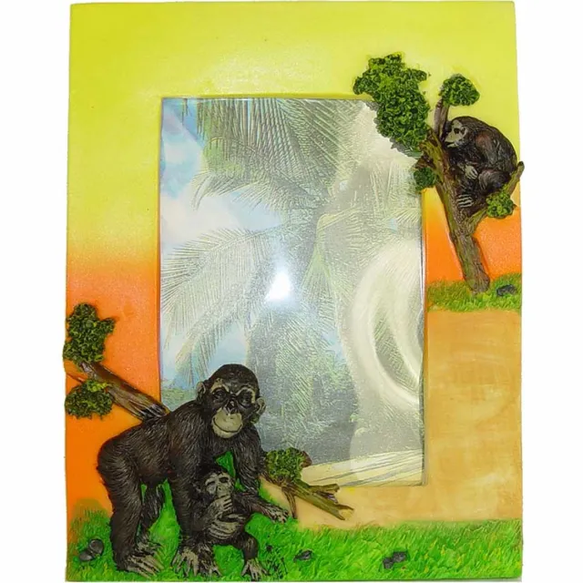 PIA Soft Toys Chimpansee fotokader - 17 cm oranje