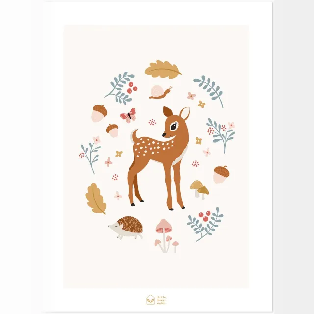 Lilipinso Joro Poster - Sweet Fawn Print