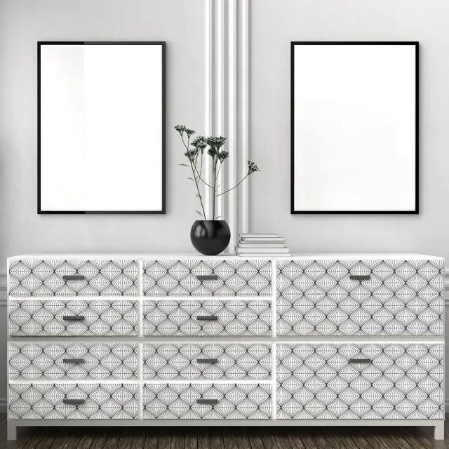 Ambiance Sticker Scandinavische meubelsticker Rodolph 40 x 60 cm Multi color