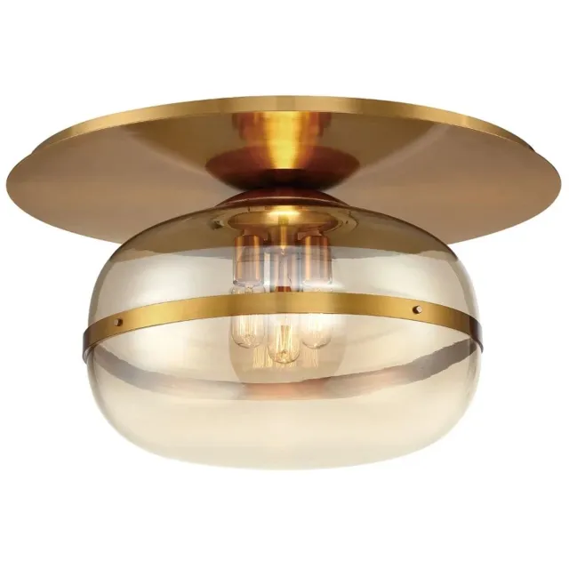 Eurofase LED Plafondlamp Nottingham | 3X E27 Max 40W | Antique Brass Messing