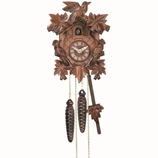 Engstler 623 - Koekoeksklok - 1-daags kettinguurwerk - Notenhout - 22 cm Bruin