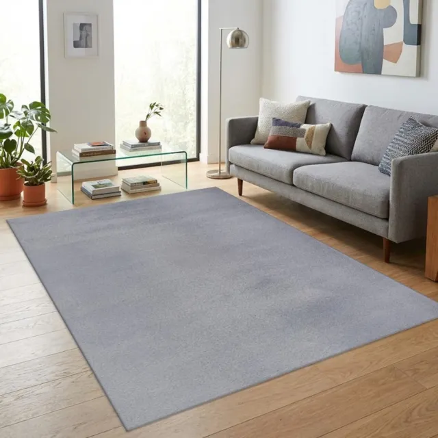 TapisTrend Designer tapijt Grijs 200 cm rond Zacht, modern effen vloerkleed van 11 mm voor de woonkamer, slaapkamer en eetkamer