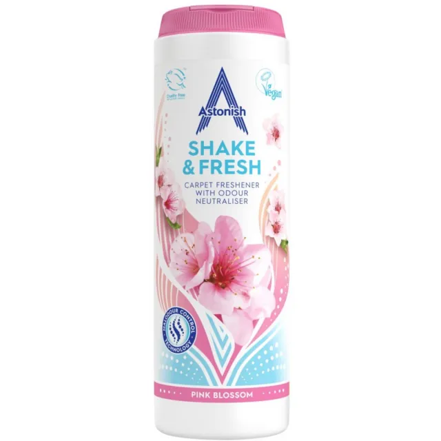 Astonish Vloerkleed Reinigingspoeder - Vloerkleed Reiniging - Verfrissende Bloemengeur, 350 g Wit
