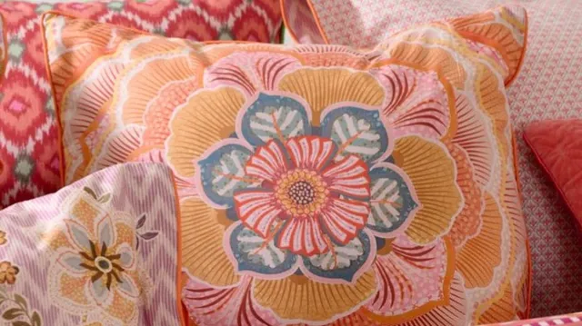 Pip Studio Sierkussen Pip Studio Hakuna Square Cushion - Lila Oranje