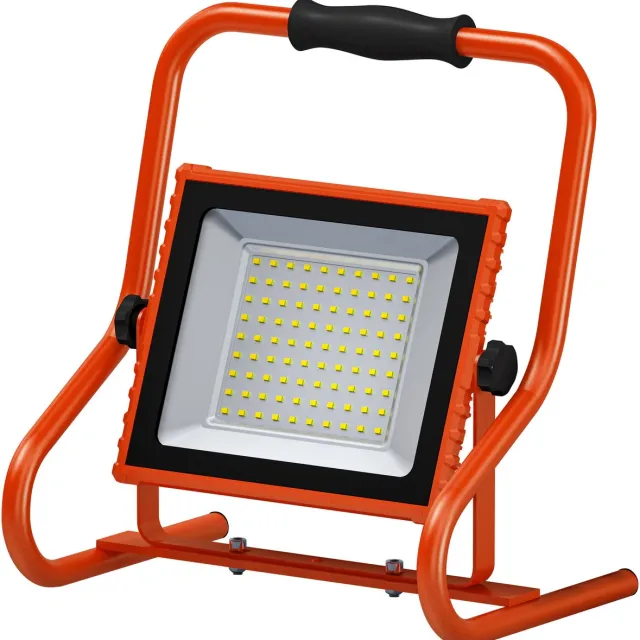 Osram op batterijen werkende werklamp R-Stand 30W 4000K in oranje met aluminium behuizing, IP44 bescherming, voor renovatie, kelders en garages