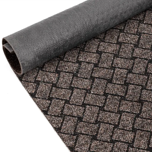 ANRO Loper Melbourne Bruin 260x100cm – Schoonloopmat Gangloper Vuilvangmat Antislip Op