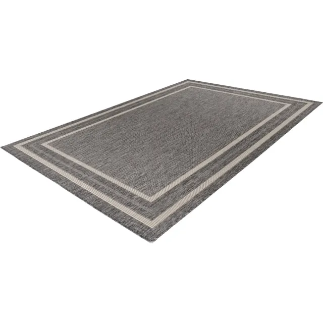 Lalee Casa - Vloerkleed - Outdoor - Buitengebruik - Sisal look - Flatwave - tuin - kleed - Tapijt - Karpet - 80x150 cm- zilver zilver-beige