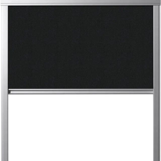 Contrio Verduisterend Rolgordijn passend op VELUX DAKRAAM 55X98 - C04- *Zwart*