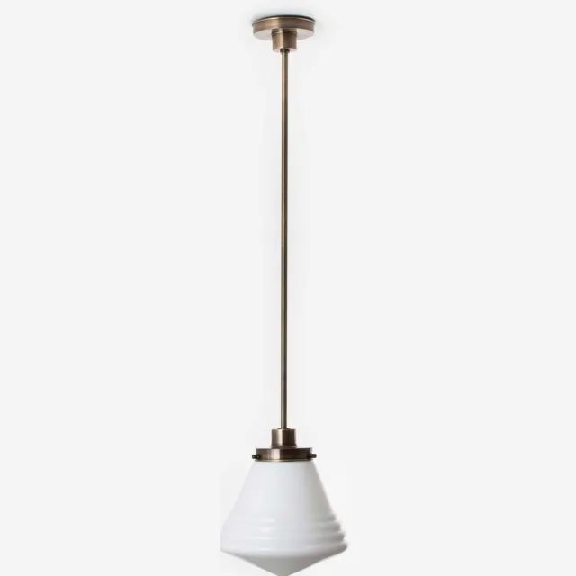 Coloured by Art Hanglamp Luxe School Medium 20's Brons - Art Deco Trade
