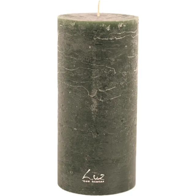 LUZ Rasteli Luz Your Kaars Cilinder Groen-Taxus D 9 cm H 19 cm