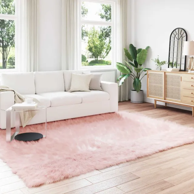 vidaXL Tapijt van imitatie TAFALLA Roze 200 x 280 cm Polyester, foto 2