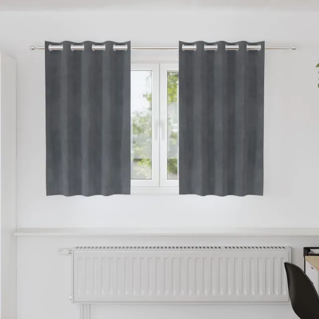 vidaXL Gordijnen 2 st Lichtgrijs 140 x 140 cm fluweel