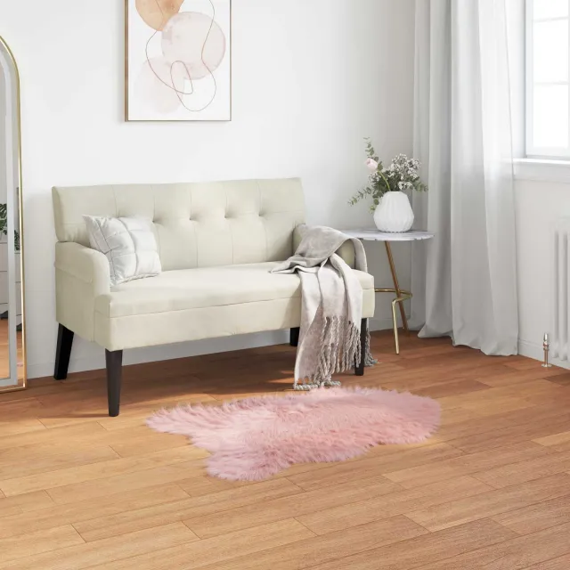 vidaXL Tapijt van imitatie TAFALLA Roze 80 x 120 cm Polyester, foto 2