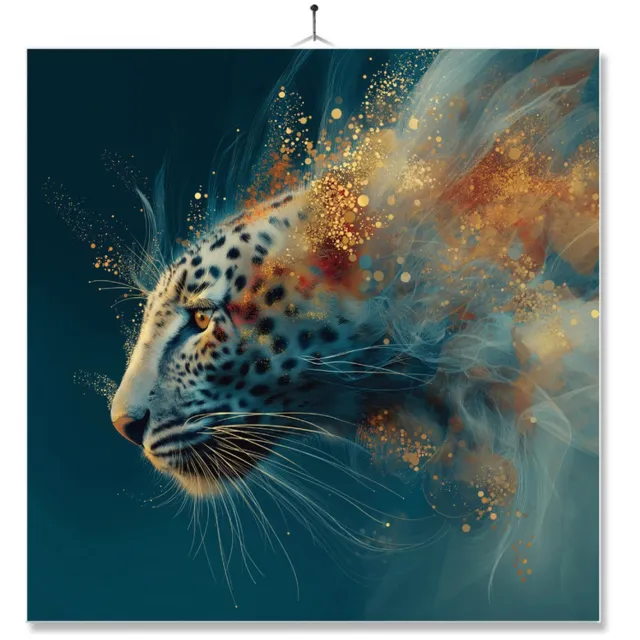 MC Living Tegel Met Opdruk | Panter Art | Cadeau | Inclusief Geschenkdoos | Standaard | Ophangsysteem ontwerp 2