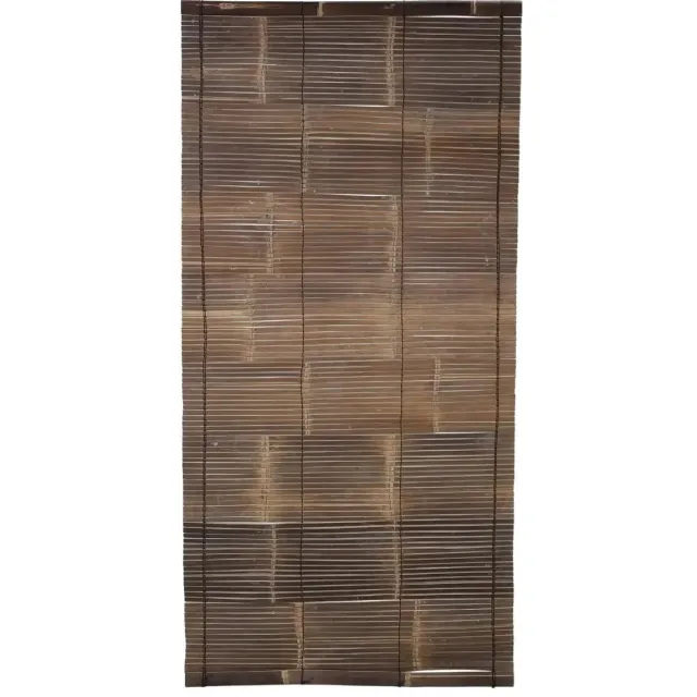 Masters of Bamboo Bamboe Rolgordijn - 100 x 200 cm - Zwart Donkerbruin