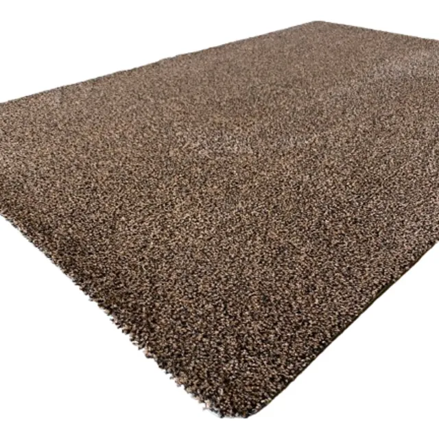 T&L Droogloopmat Tyfoon 60x90 cm - Water absorberend - Uitwasbaar - Schraapfunctie - Voor binnen - Bruin