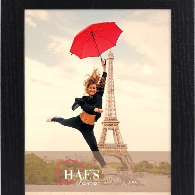 HAES deco Houten fotolijst Paris zwart voor 1 foto formaat 20x25 - SP001201