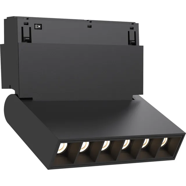 Qualu 48V Magnetische Lineaire LED Bar - Kingtron Magni - 6W 440lm 24D - Natuurlijk Wit 4000K - Kantelbaar - Zwart
