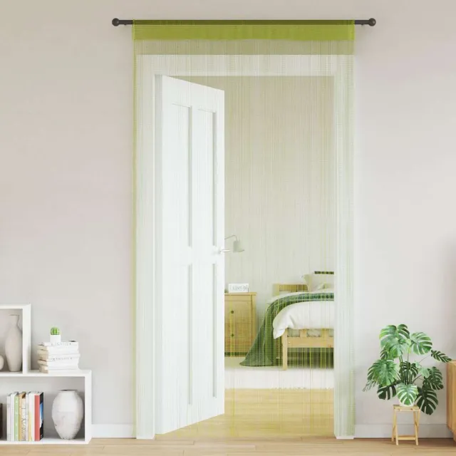 vidaXL Draadgordijnen 100x250 cm groen 2 st