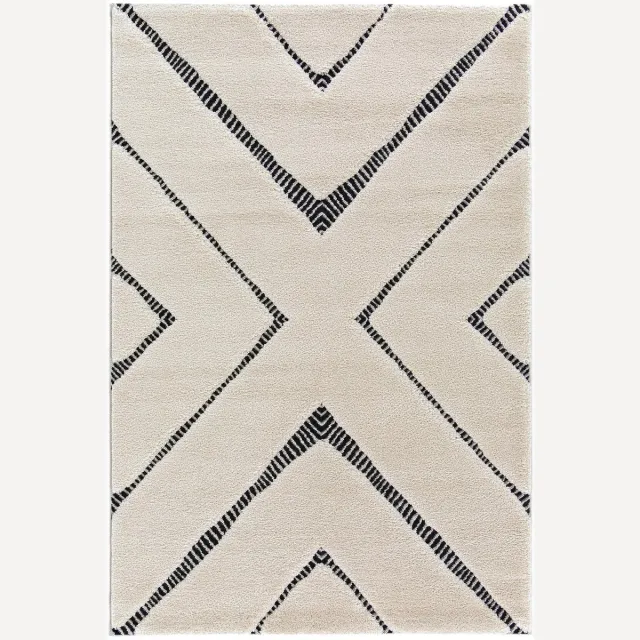 AFK Living Superzacht tapijt met decoratief reliëf KENZA beige
