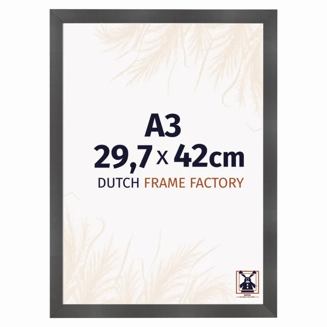 Dutch Frame Factory Fotolijst A3 29,7x42 cm - MDF - Zwart Mat - Praag