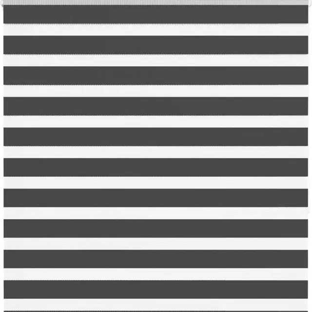 vidaXL Zebra - rolgordijn - 145x150 - cm - stofbreedte - 140,9 - cm - zwart