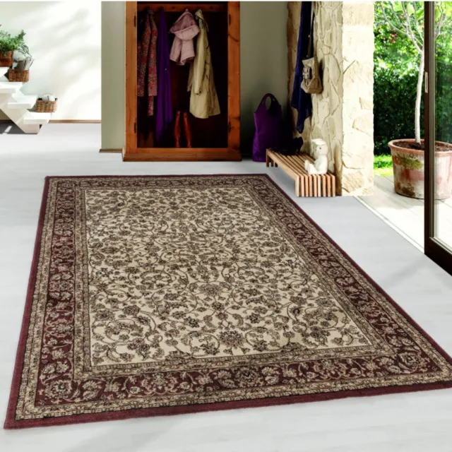TapisTrend Oosters tapijt Room 80x150 cm Oosterse laagpolige woonkamertapijt met antiek sierpatroon, crèmekleurig