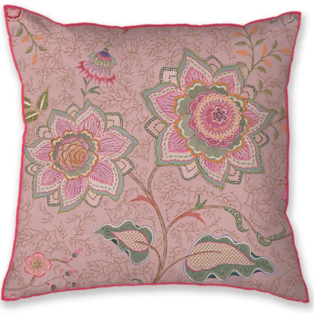 Pip Studio Mumbai Morning sierkussen, roze, 53x53 cm