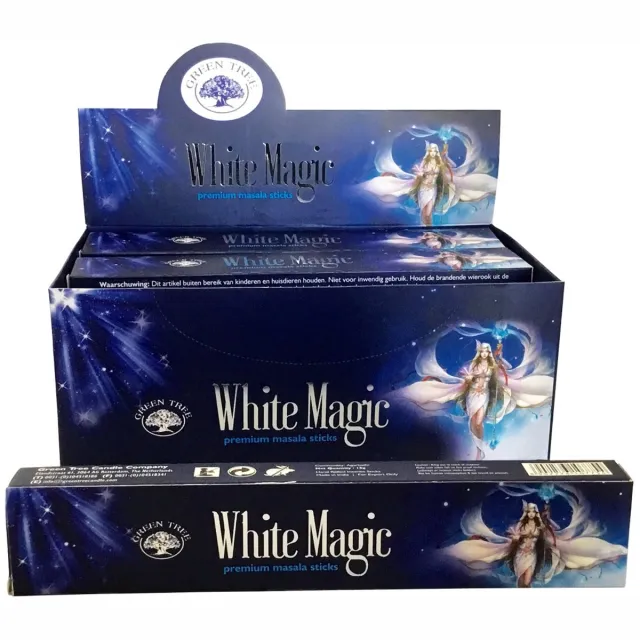 Green Tree White Magic Green Tree wierook – 12 stuks - 180 geurstokjes van 15 gram - Gems and Gifthop Multicolor