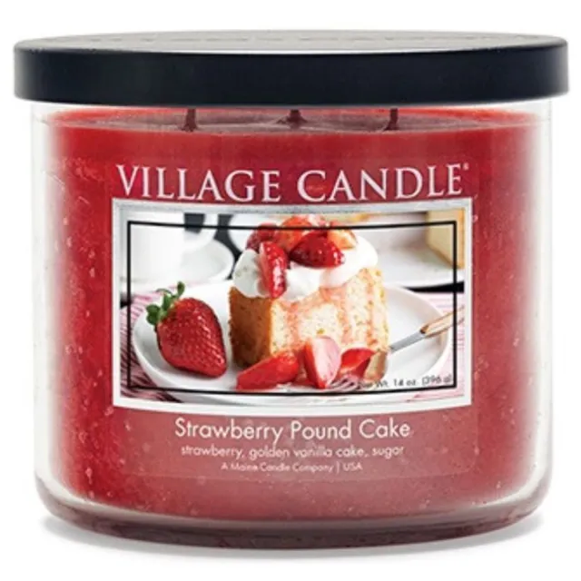 Village cand Village Candle Strawberry Pound Cake Rood