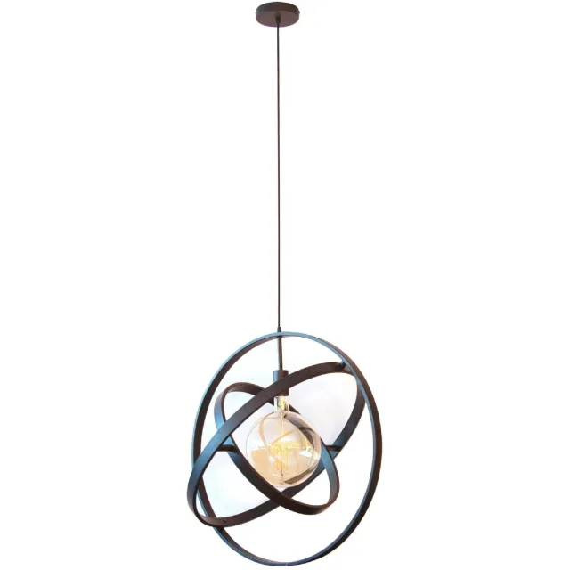 Nest of Nora Hanglamp Tila - 1 lichts moderne plafondlamp - Zwart Donkergrijs