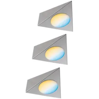 Paulmann Starterset Spot Clever Connect Trigo Nikkel 3x2w Zilver