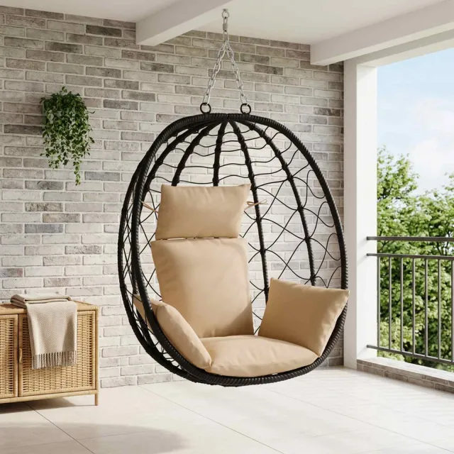vidaXL Adirondack Kussen PUTTEN 100% Polyester Zand 60 x 145 x 10 cm Grijs